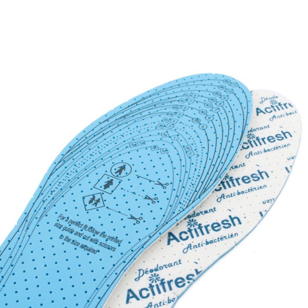 Pohľad na antibakteriálne vložky do topánok ActiFresh